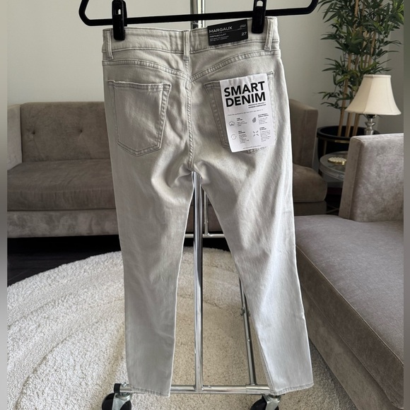 DL1961 Margaux Silver Gray Ankle Skinny Instasculpt Denim Jeans Size 27 New - Picture 4 of 13